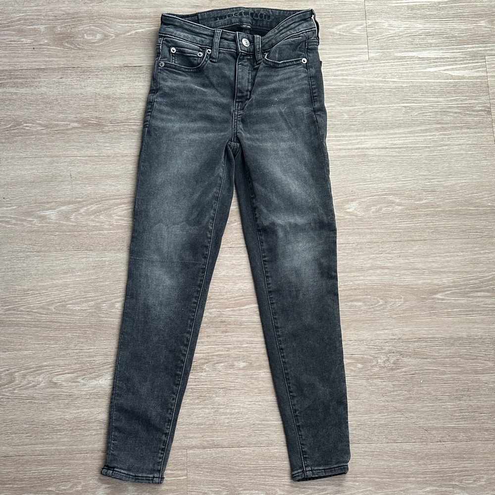 American Eagle Outfitters Dark Gray Skinny Jeans - Picture 1 of 3